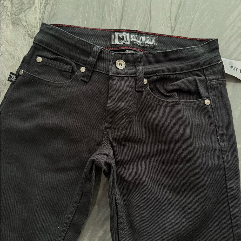 Social Collision Black Jeans Hot Topic